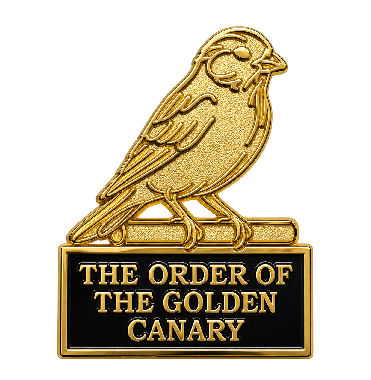 The uncaged universal Order of the Golden Canary emblem, without a professional designation